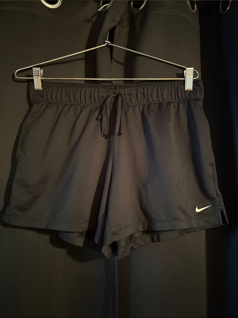 Nike Black Women's Stylish Athletic Shorts with Drawstring Waist